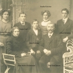 Ane Marie og Jens Emil + børn, måske sølvbryllup 1910