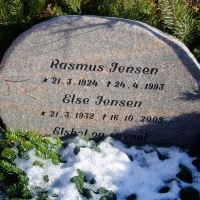 Else-Rasmus Jensen. Karup Kirkegård