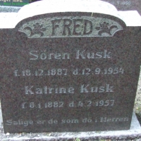Søren kusk, Vinderslev Kirkegård