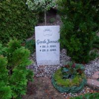 Gerda Jensen. Tyrsted Kirkegård