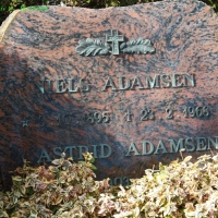 Niels Adamsen, Vium kirkegård