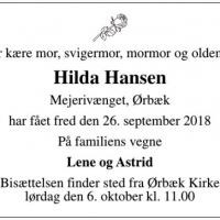 Hilda Hansen-Ørbæk kirke;
