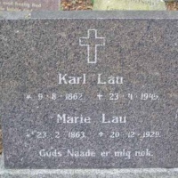 Karl Wilhelm Lau-Marie Kristine Kristensen. Engesvang Kirkegård