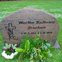 Martha Kathrine Troelsen. Thorning Kirkegård