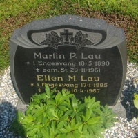 Martin Peder Lau-Ellen Marie Nielsen. Engesvang Kirkegård