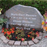Niels Carl Hansen-Grethe Kirstine Jensen. Karup kirkegård