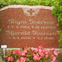 Thyra Marie Jensen. Glud Kirkegård