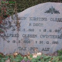 Alfred Nørgaard Olesen, Thorning kirkegård