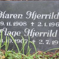 Karen og Aage Hjerrild vestre kirkegård Horsens
