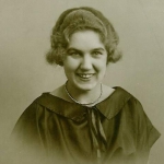 Holger Høj's hustru Andrea Therkelsen 1924
